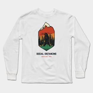 Distanced Bear Long Sleeve T-Shirt